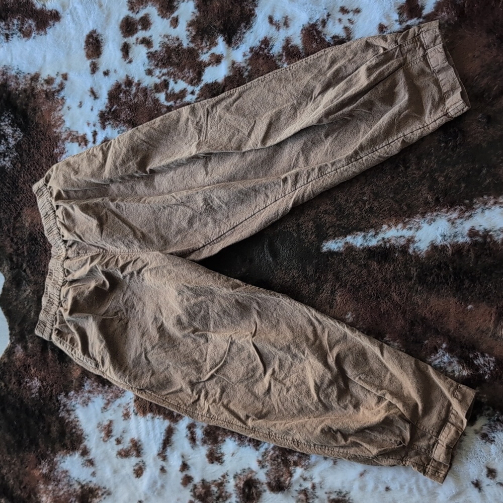 Urban Outfitters Pull on Barrel Style Linen Blend Pants with Pockets Size M
